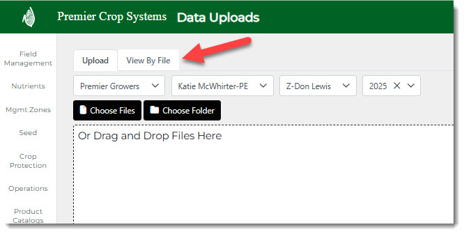 How to View Previously Uploaded Files