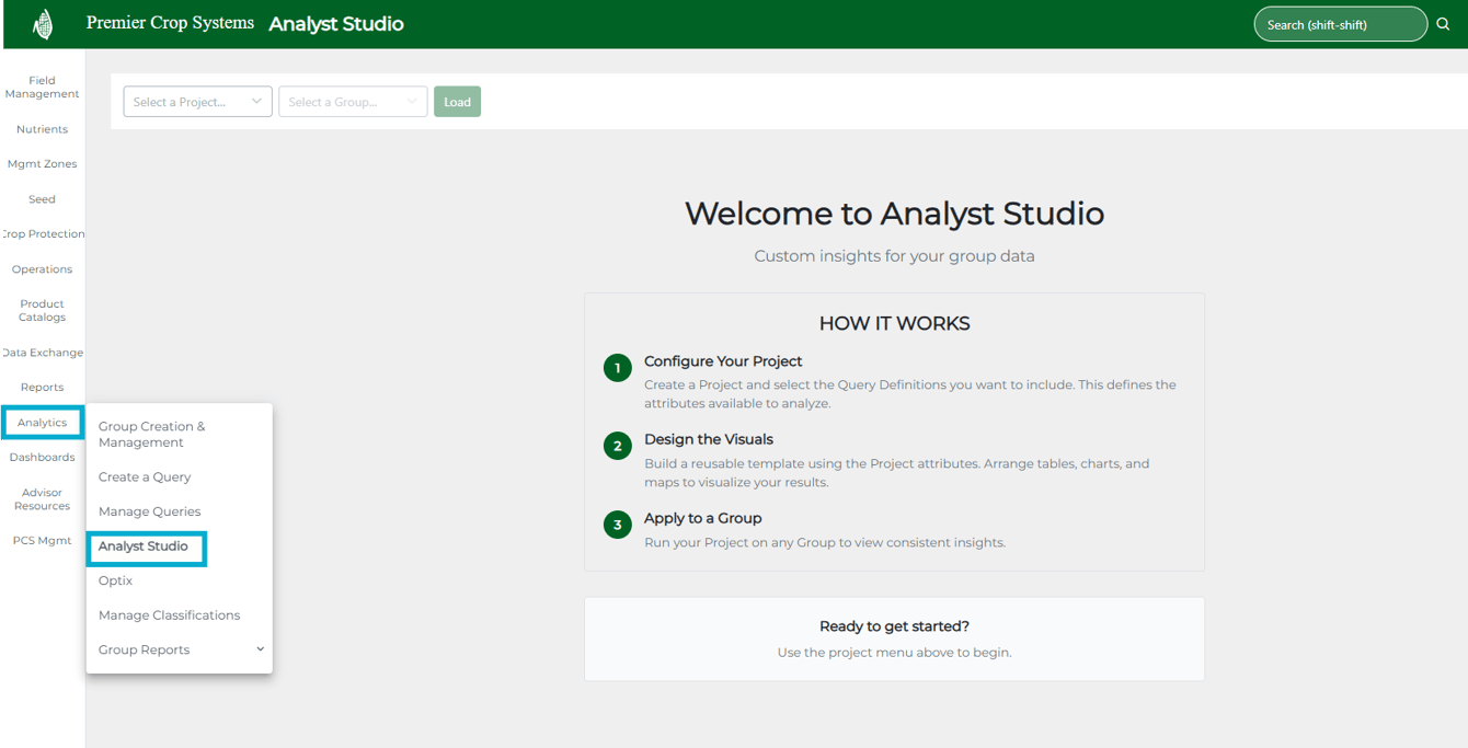 Analyst Studio Intro - Getting Started